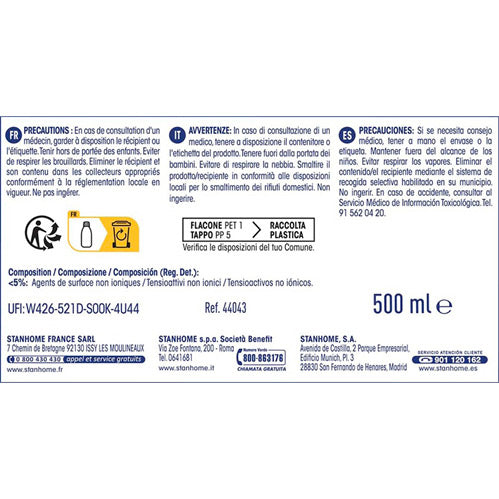 STAINLESS CLEANER + VAPO 500 ml