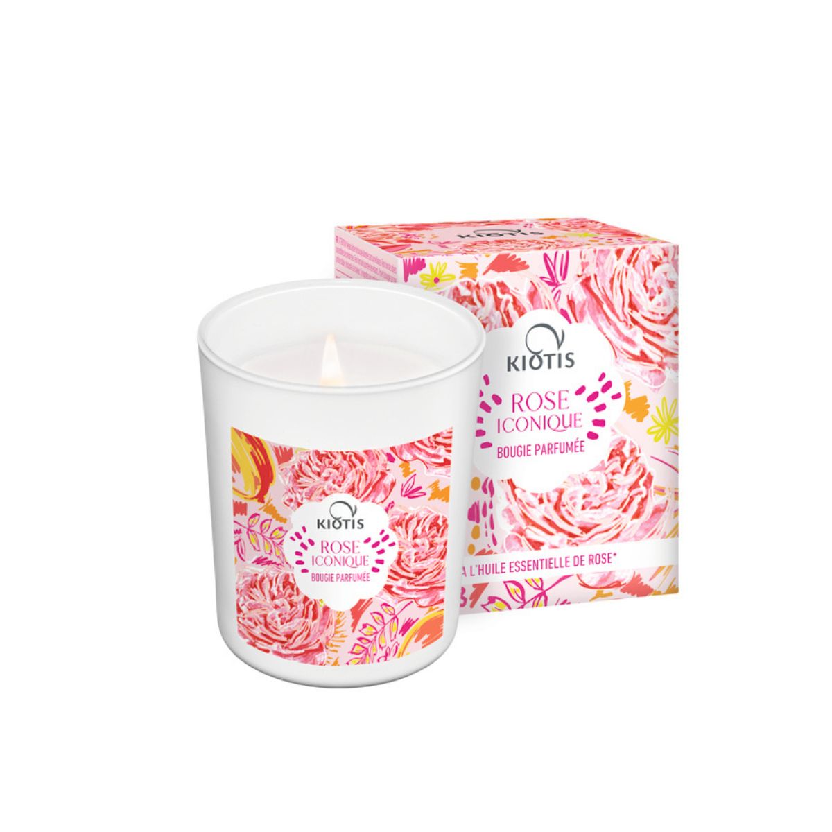 BOUGIE ROSE ICONIQUE 120GR