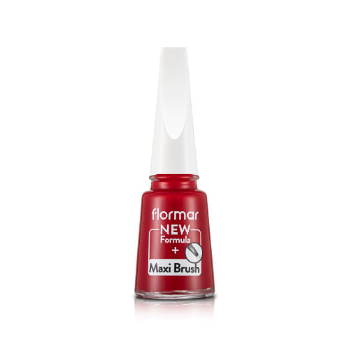 Visuel produit du Vernis à ongles brillant Flormar Nail Enamel rouge