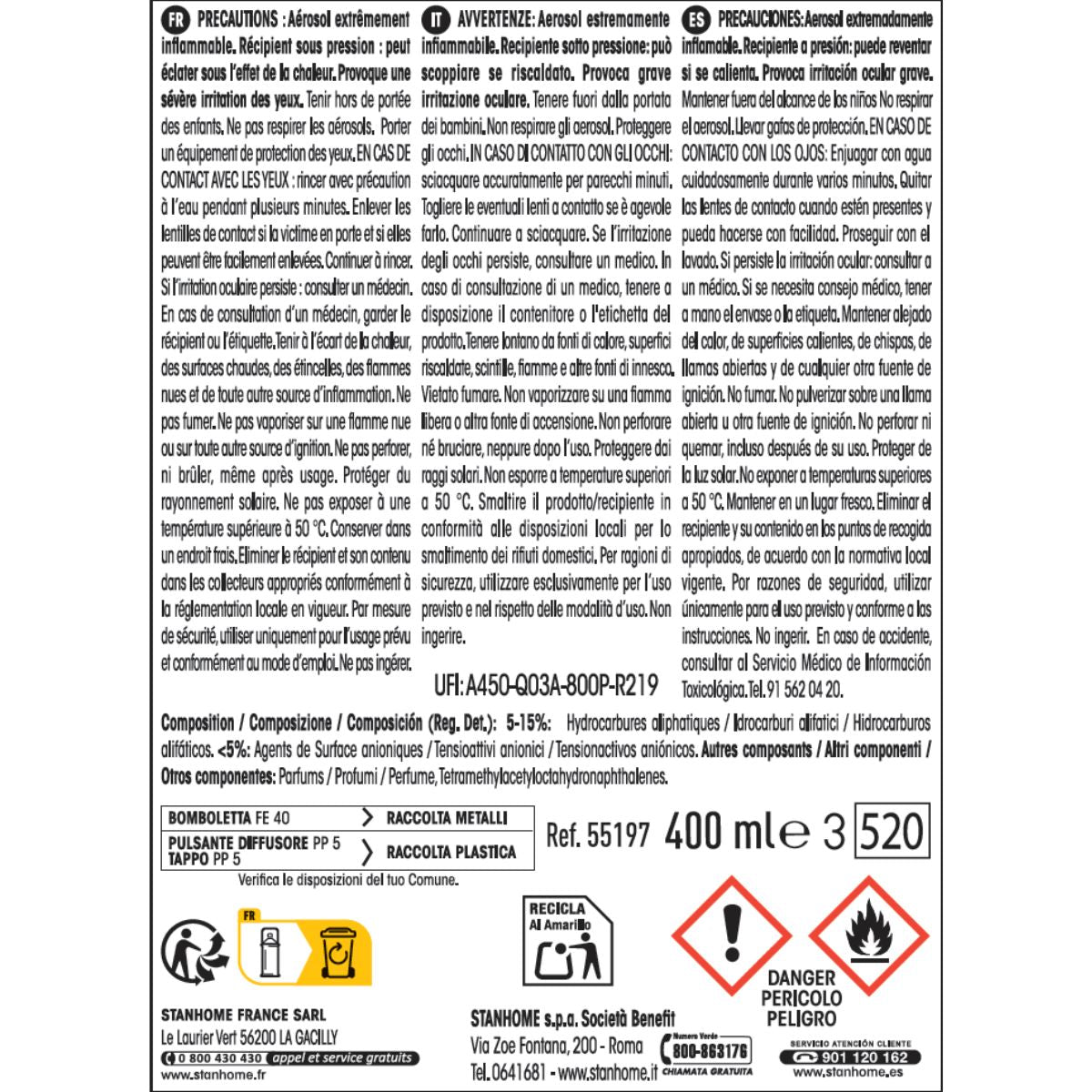 DUST CLEANER 4 EN 1 400ML