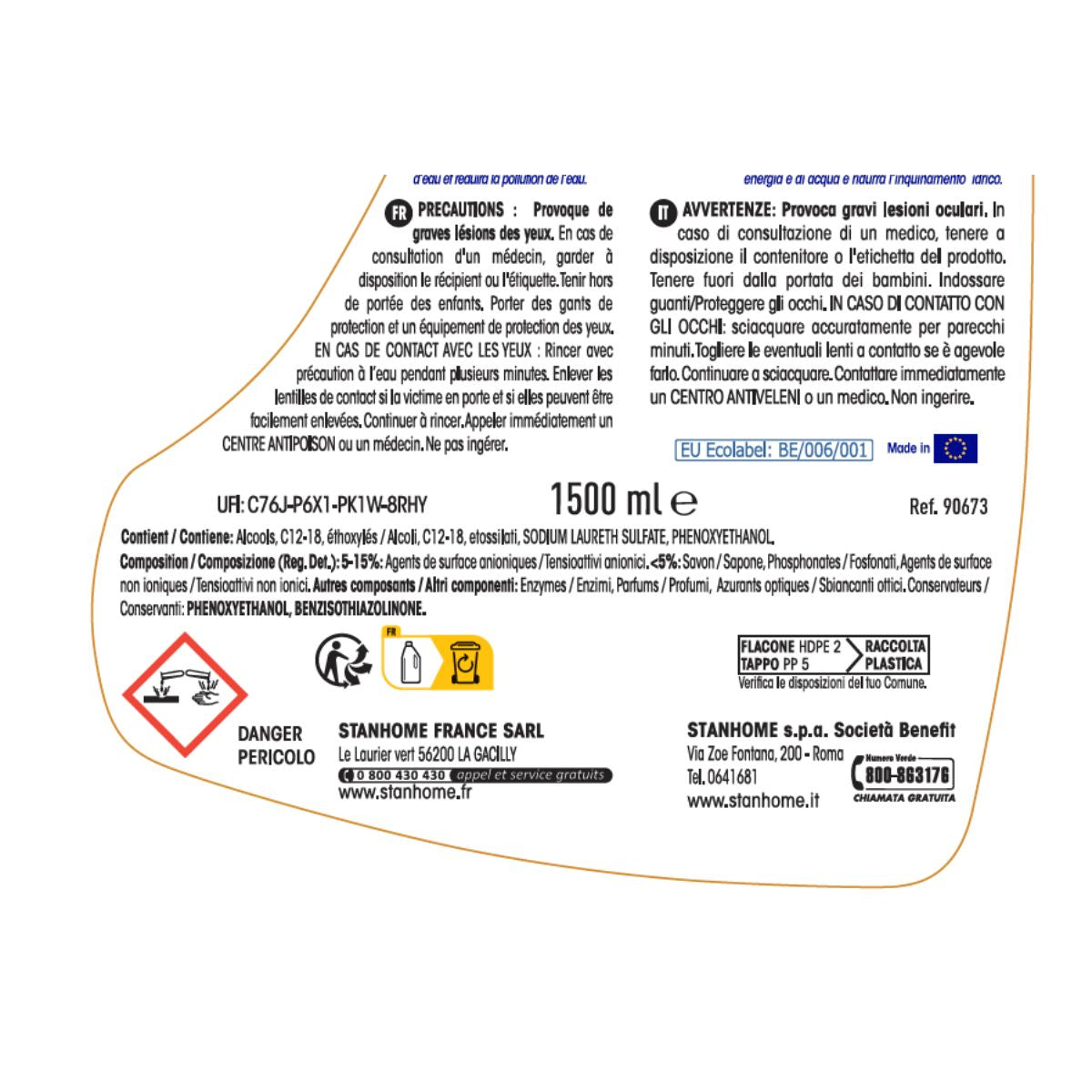 DAILY WASH ECOLABEL 1500 ML