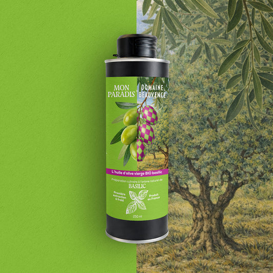 HUILE OLIVE BIO BASILIC 250 ML