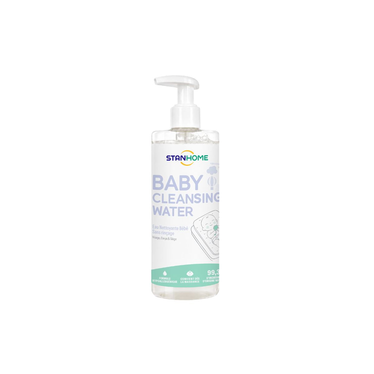 EAU NETTOYANTE BEBE 400 ML
