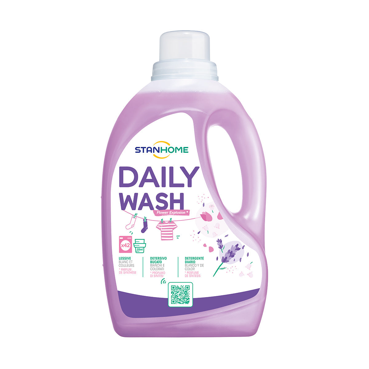 DAILY WASH ROSE FRAICHE ET LAVANDE 150