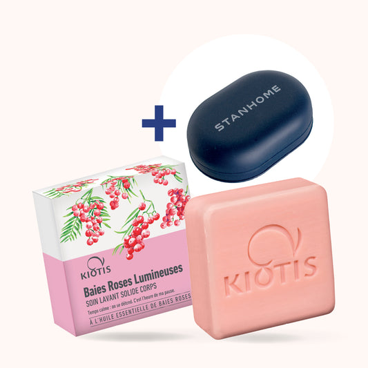 P100 C7 SAVON BAIES ROSE + BOITE SAVON