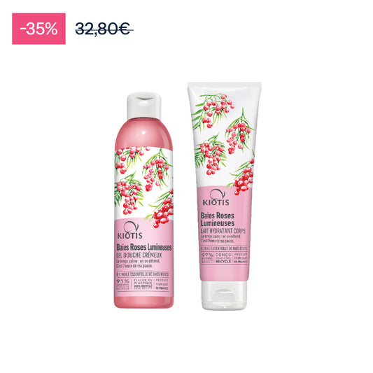 P146 C10 LAIT + DOUCHE BAIES ROSES