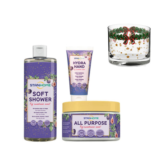 P251 XMAS TRIO NOEL FAMILY + 4 VERRES