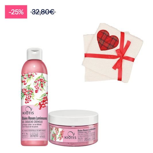 P258 XMAS GD+GOMMAGE BAIES ROSES=2SERV