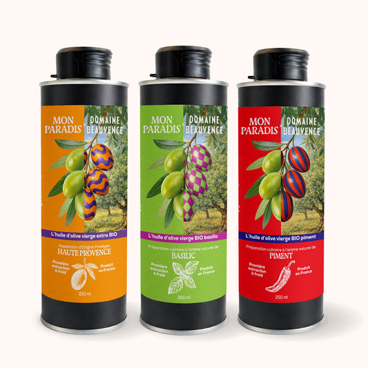 P35 C5 LOT DE 3 HUILES D'OLIVE BIO